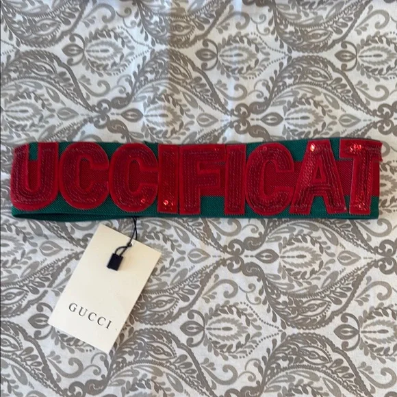 BEAUTIFUL Red and Green Headband - Picture 1 of 8